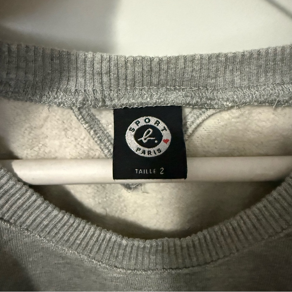 Agnes B. Sport b. Gray Dinosaur Graphic Crewneck - Picture 3 of 8